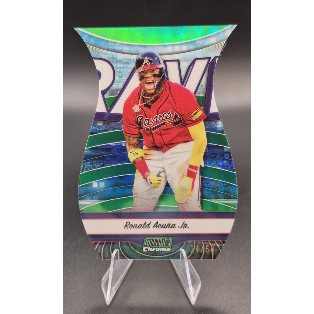 2024 Topps Stadium Club Ronald Acuña Jr. #TRI-11 Triumvirates Green /50 Braves